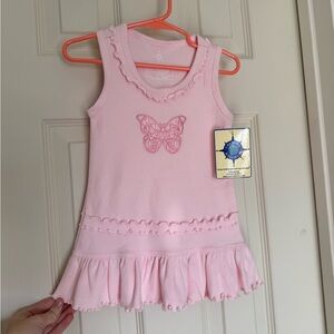 NWT 24 Month Vintage Pink Ruffled Butterfly Y2K Top